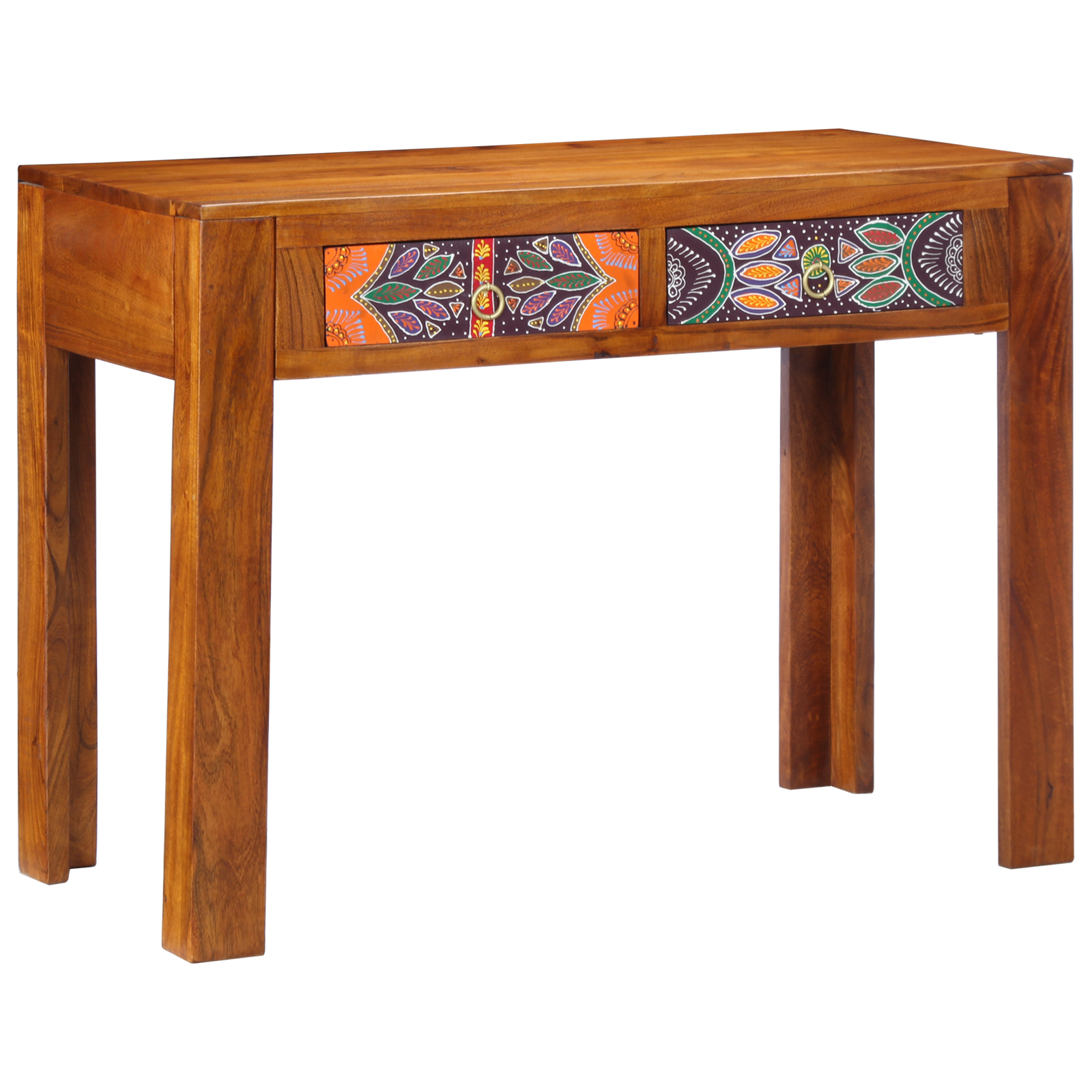 Scrivania 100x50x75 cm in legno massello di acacia