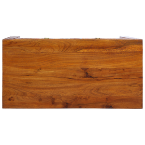 Scrivania 100x50x75 cm in legno massello di acacia