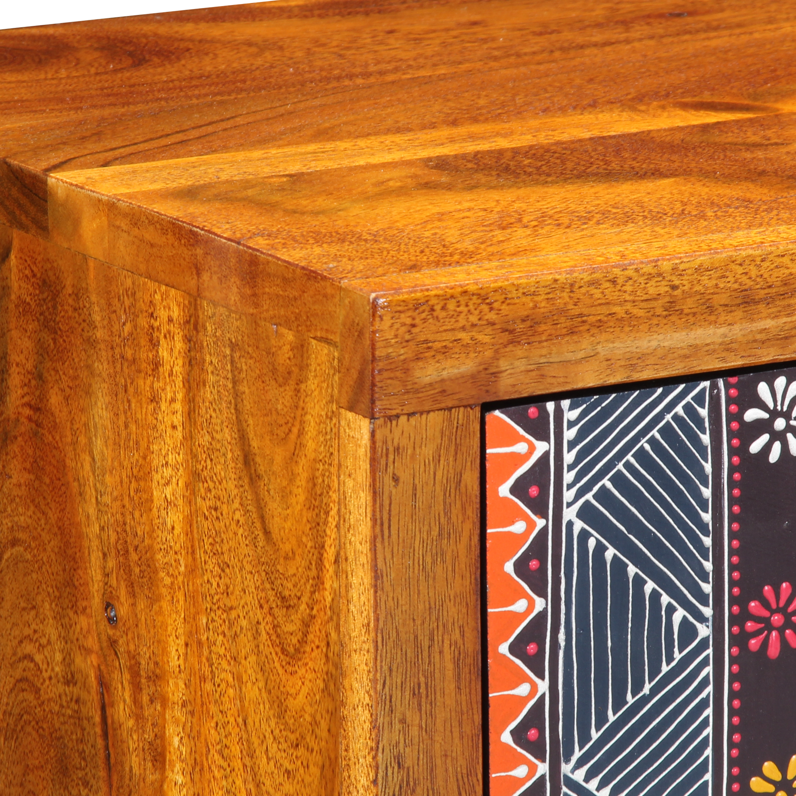 Mobiletto  40x35x45 cm in legno massello di acacia