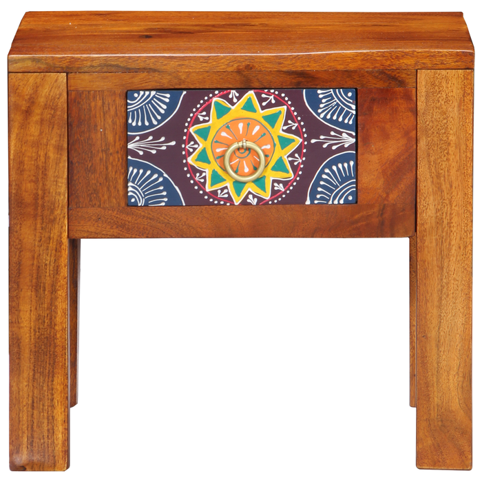 Tavolino  40x30x36 cm in Legno Massello di Acacia