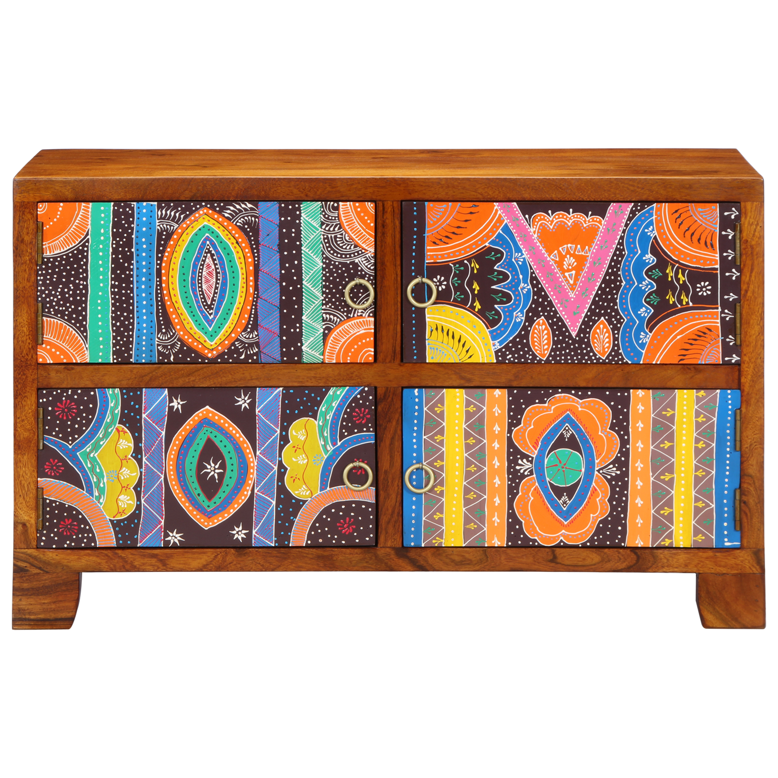 Scarpiera  90x35x55 cm in legno massello di acacia