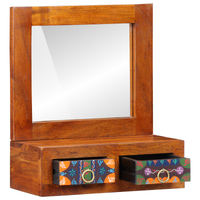 Armadio da Parete 40x20x50 cm Legno Massello di Acacia