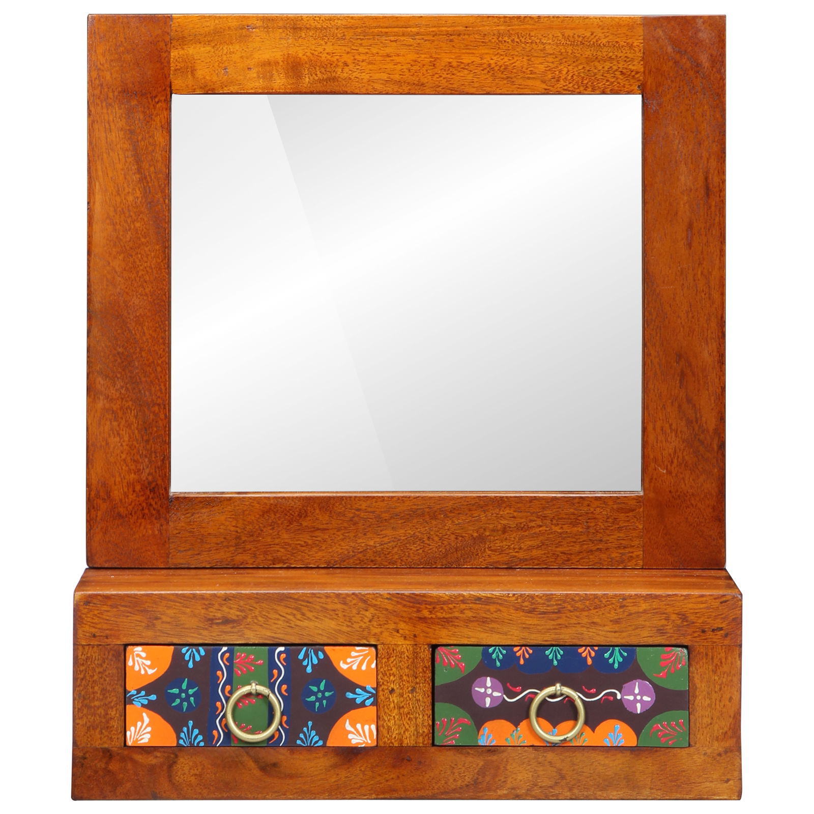 Armadio da Parete 40x20x50 cm Legno Massello di Acacia