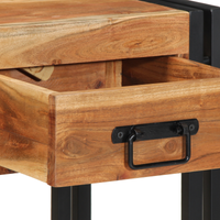 Comodini 2 pezzi 40x35x50 cm Legno massello di acacia