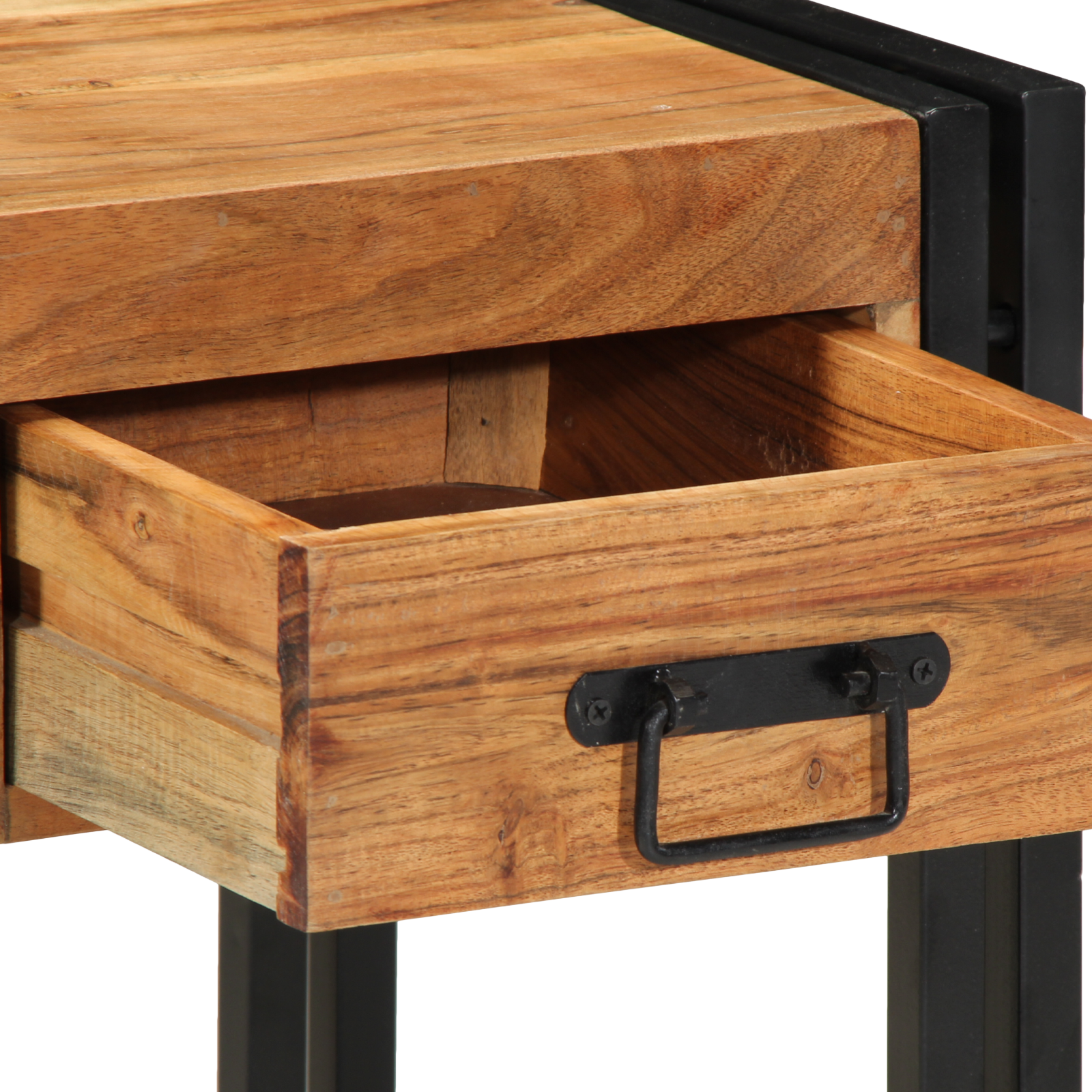 Tavolino  40x40x50 cm in legno massello di acacia