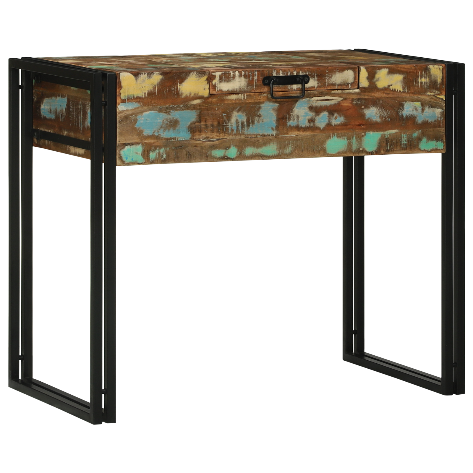 Tavolo da Trucco 90x50x75 cm Legno Massello Recuperato