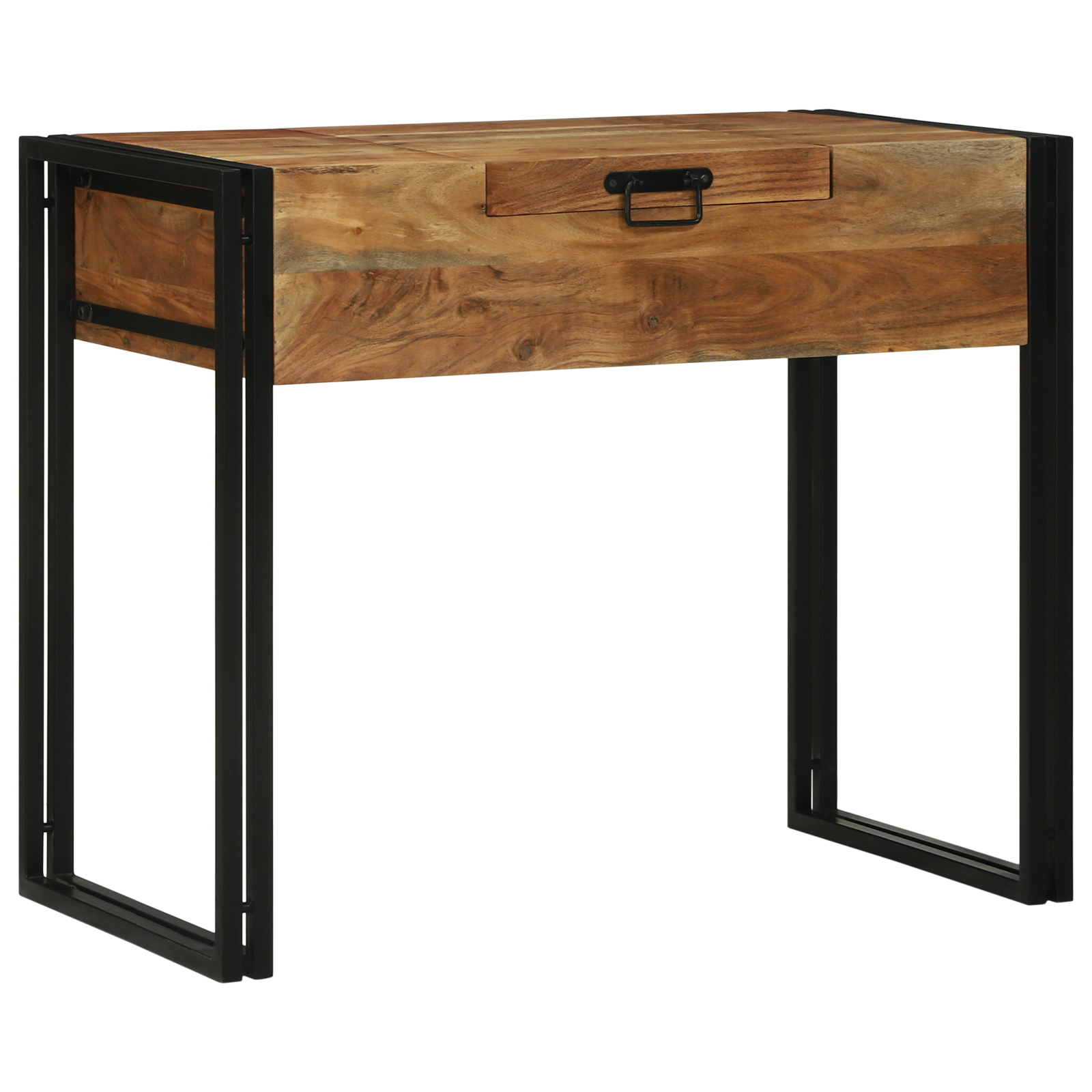 Tavolo da Trucco 90x50x75 cm in Legno Massiccio di Acacia