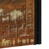 Scatola di Stoccaggio Multicolore 80x50x50 cm in Legno di Recupero