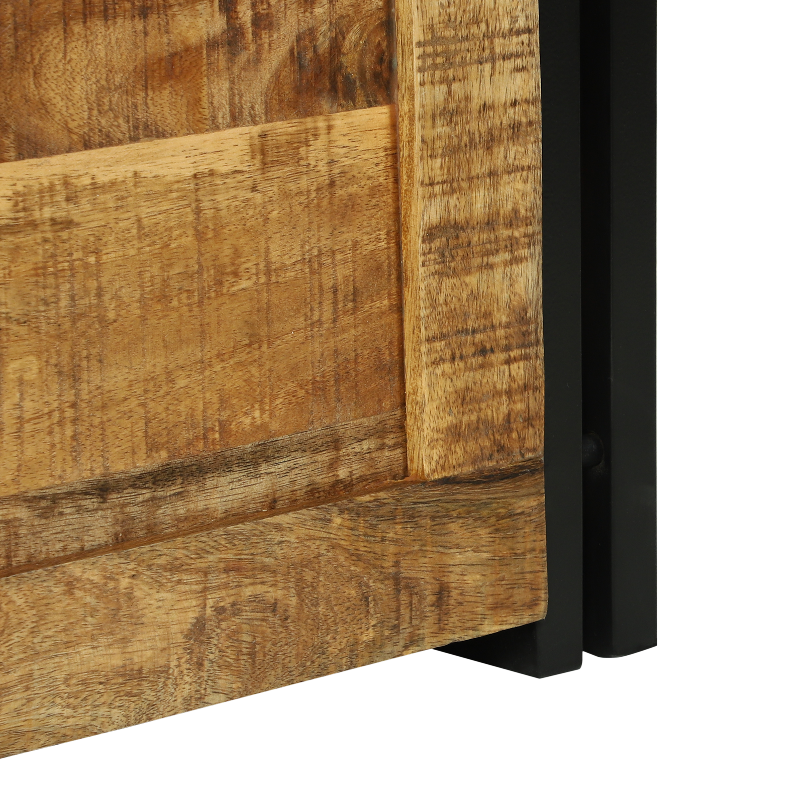 Scatola di stoccaggio 40x40x40 cm in legno massello grezzo