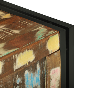 Scatola di Stoccaggio 60x40x41 cm in Legno Riciclato