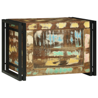 Scatola di Stoccaggio 60x40x41 cm in Legno Riciclato