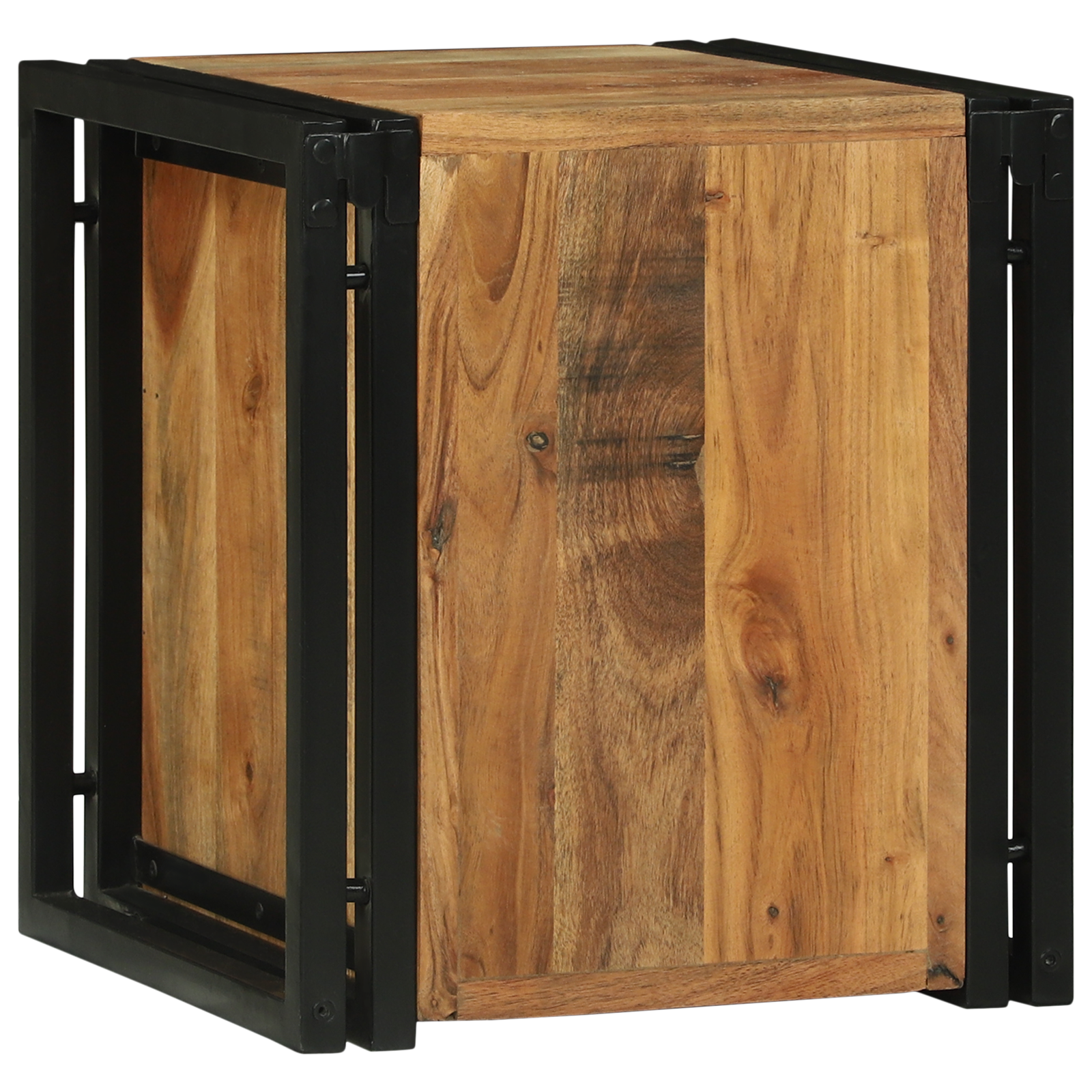 Portabottiglie 34.5x35x39 cm Legno massello di acacia