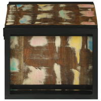 Portabottiglie 46x35x27.5 cm Legno massello riciclato