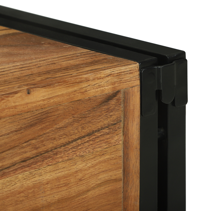 Portabottiglie 46x35x27.5 cm Legno Massello di Acacia