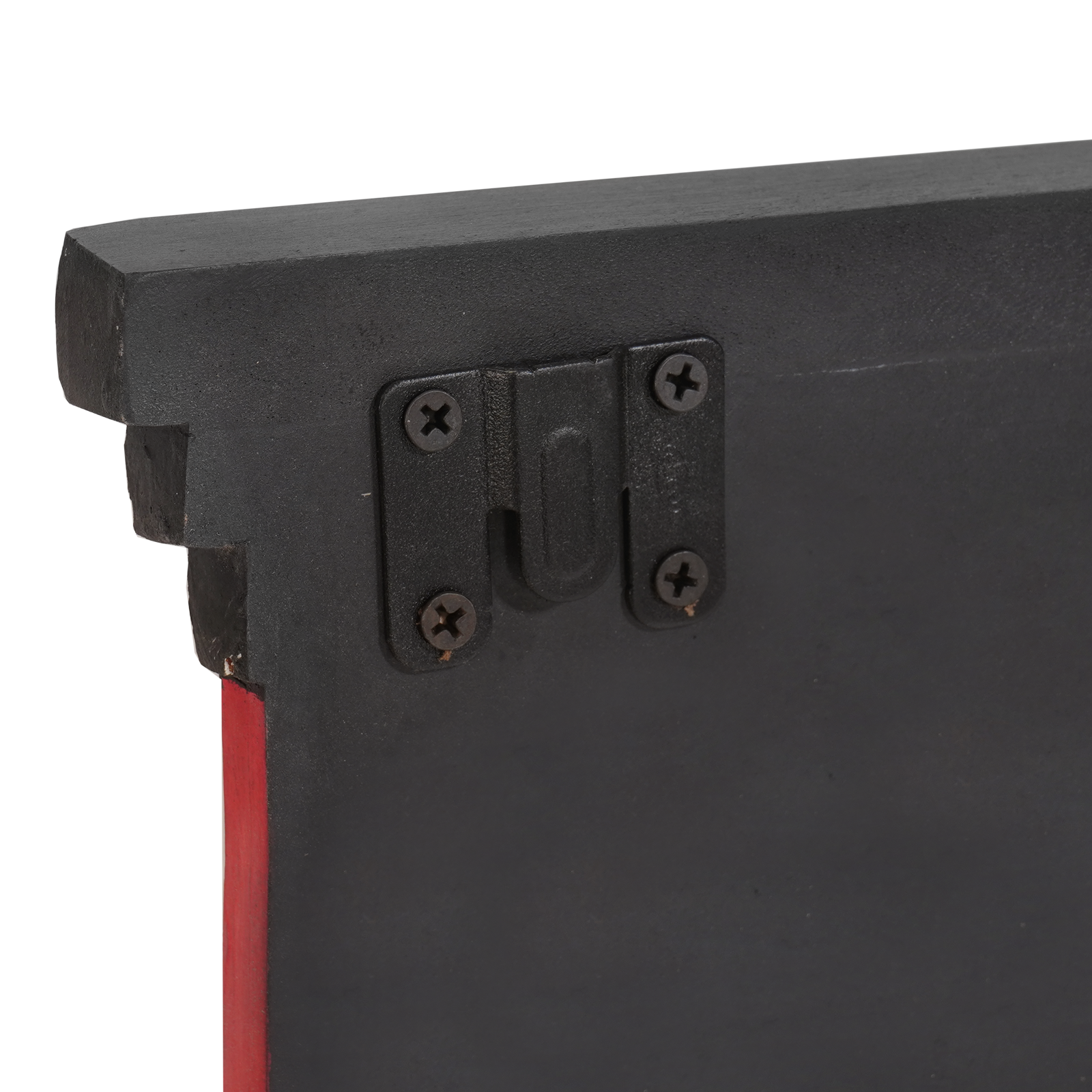 Appendiabiti da parete con 4 ganci 80x25x2 cm in legno mango e legno ingegnerizzato