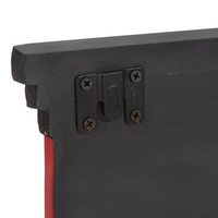 Appendiabiti da parete con 4 ganci 80x25x2 cm in legno mango e legno ingegnerizzato