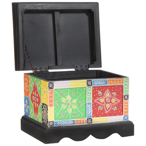 Scatola di Stoccaggio 40x30x30 cm in Legno di Mango