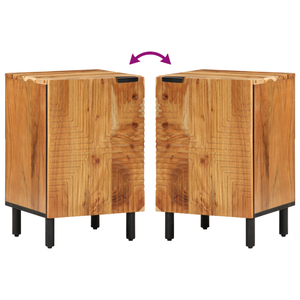 Armadio da bagno  38x33,5x58 cm in legno massello di acacia