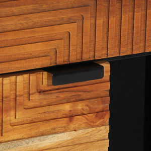 Sideboard  80x33x75 cm in legno massello di acacia