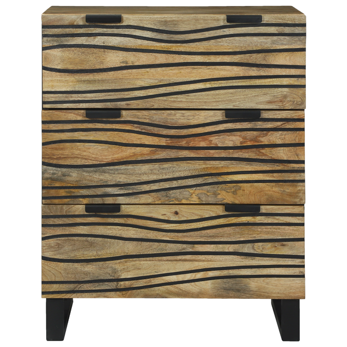 Armadio a buffet 60x33.5x75 cm in legno massello di mango