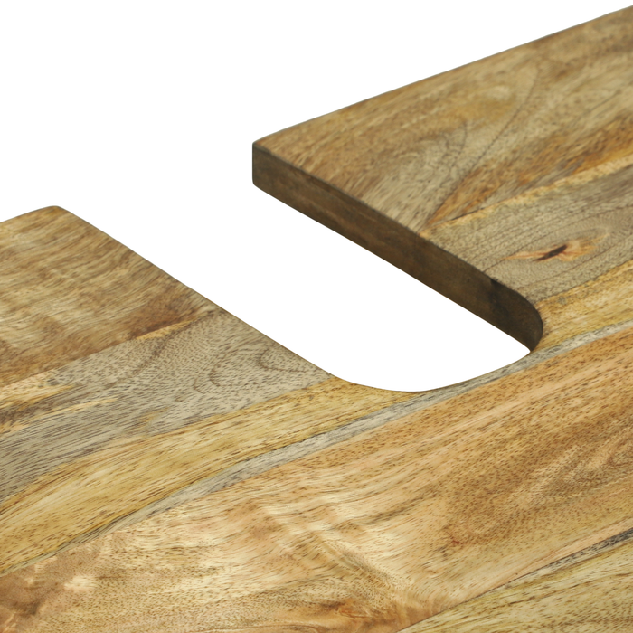 Mobile per Lavabo 62x33x58 cm Legno Massello di Mango e Legno Ingegnerizzato