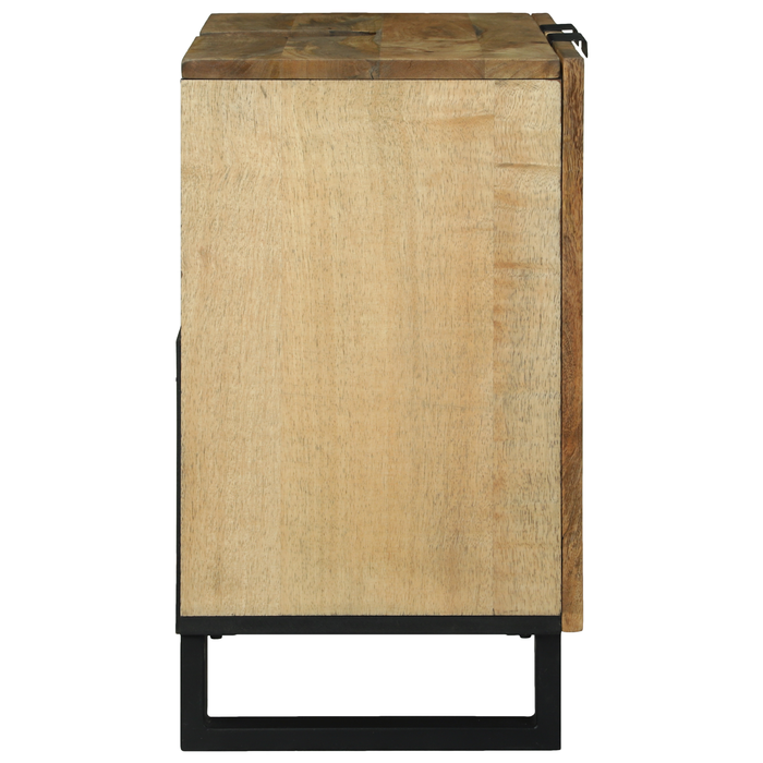 Mobile per Lavabo 62x33x58 cm Legno Massello di Mango e Legno Ingegnerizzato