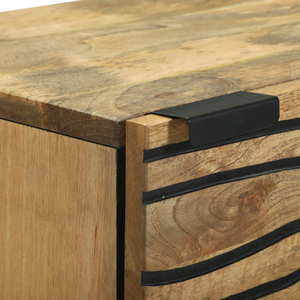 Alto Armario 40x33.5x110 cm in Legno Massello di Mango