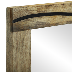 Specchio da bagno 50x70x30 cm Legno massello mango