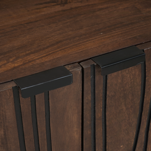 Credenza 60x33.5x75 cm in legno massello di mango