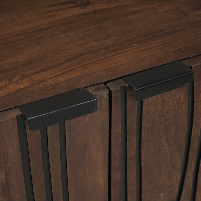 Credenza 60x33.5x75 cm in legno massello di mango