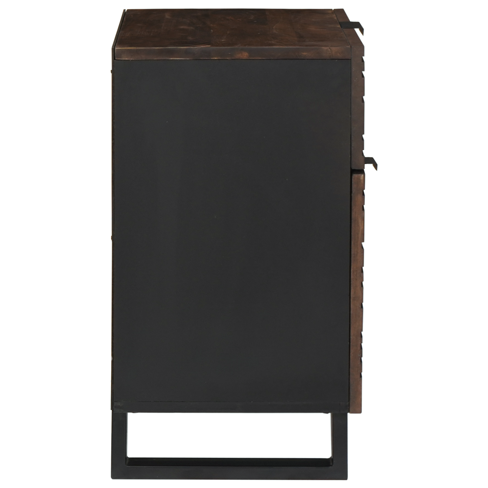 Comodino 50x33x60 cm Legno Massello Noce