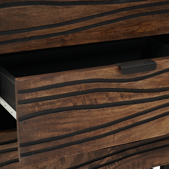 Mobile per Comodino 50x33x60 cm Legno Massello di Mango & Legno Ingegnerizzato