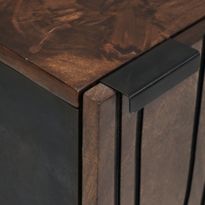 Armadio appeso da bagno 38x33.5x48 cm in legno massello e MDF