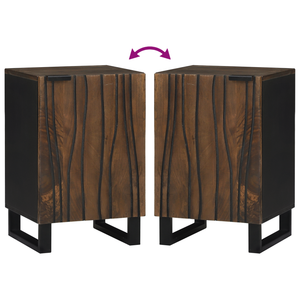 Armadio da bagno 38x33.5x58 cm in legno massello di mango