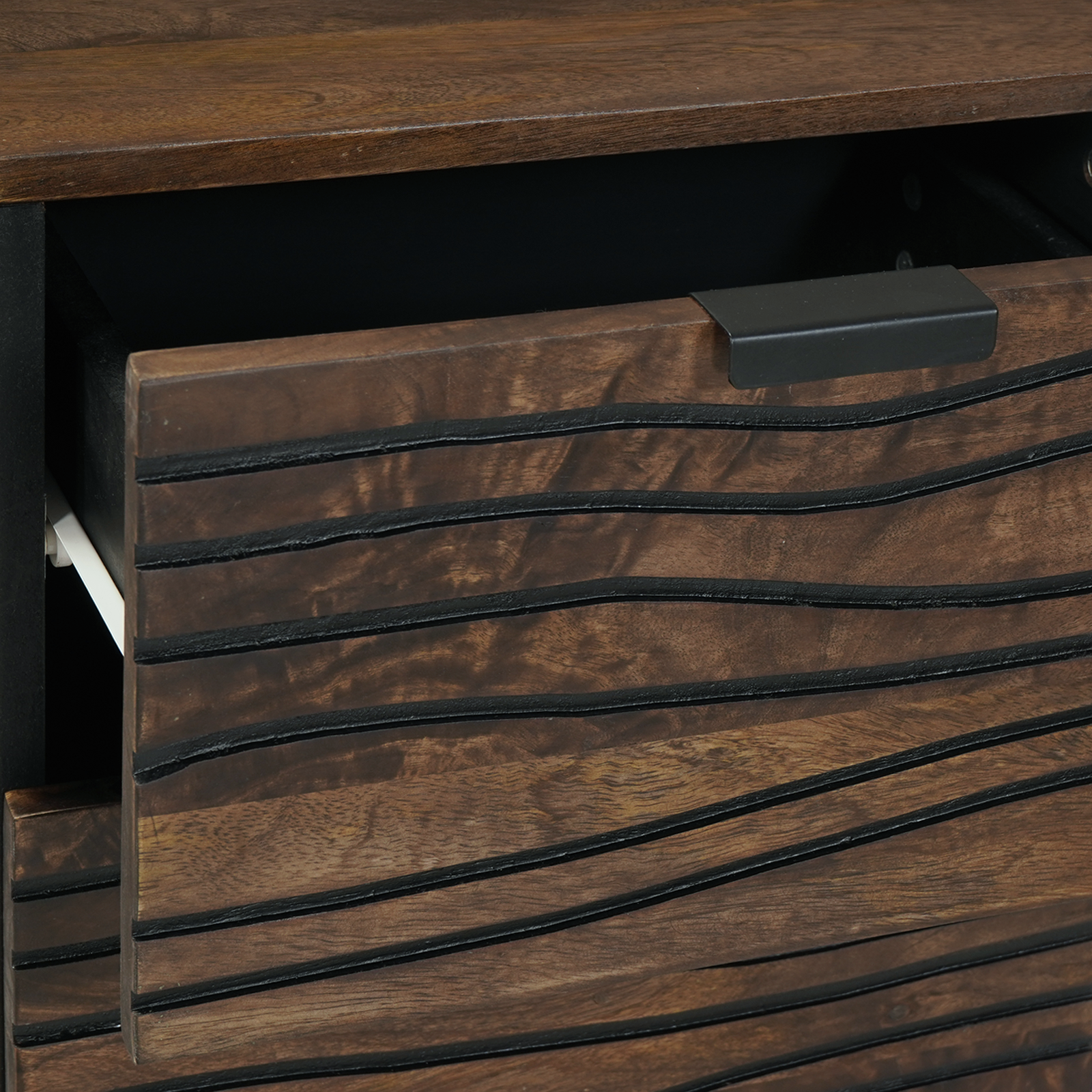 Mobile Sideboard 40x33.5x75 cm in Legno Massello di Mango