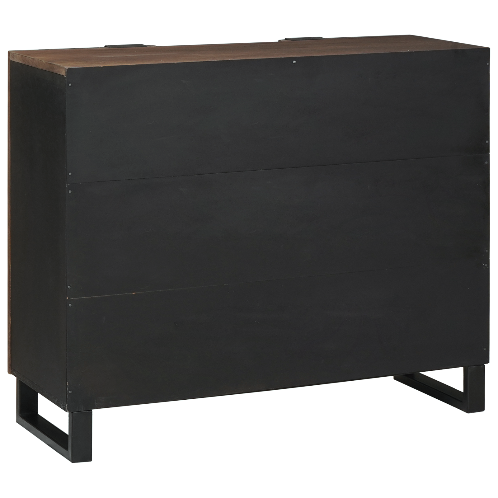 Sideboard 90x33,5x75 cm in legno massello di noce