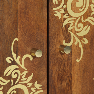 Sideboard 60x33x75 cm Legno Massello di Mango