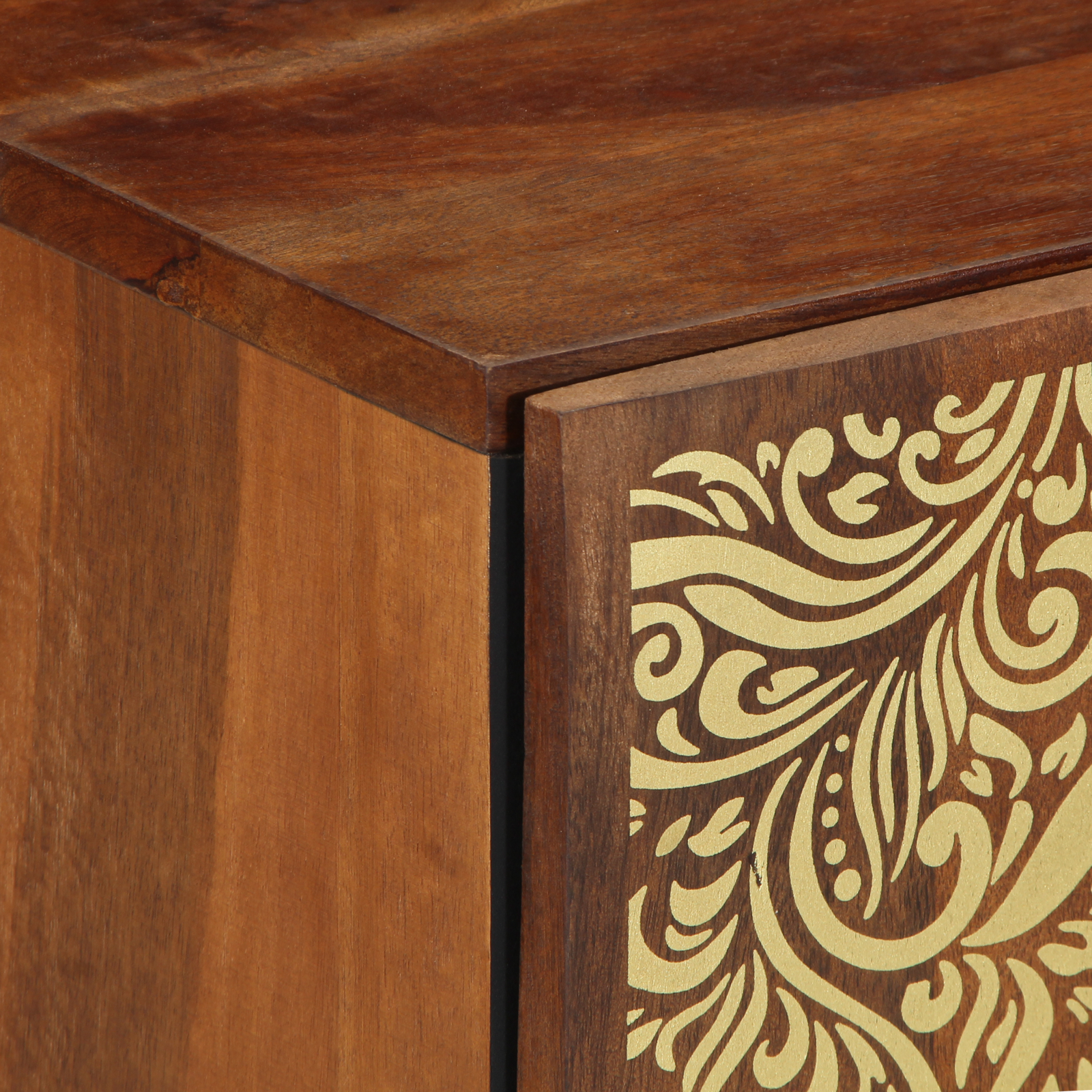 Armadio per bagno 38x33x58 cm in legno massello di mango