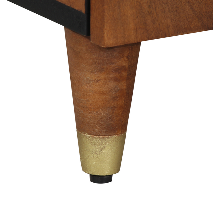 Sideboard 40x33x75 cm in legno massello di mango