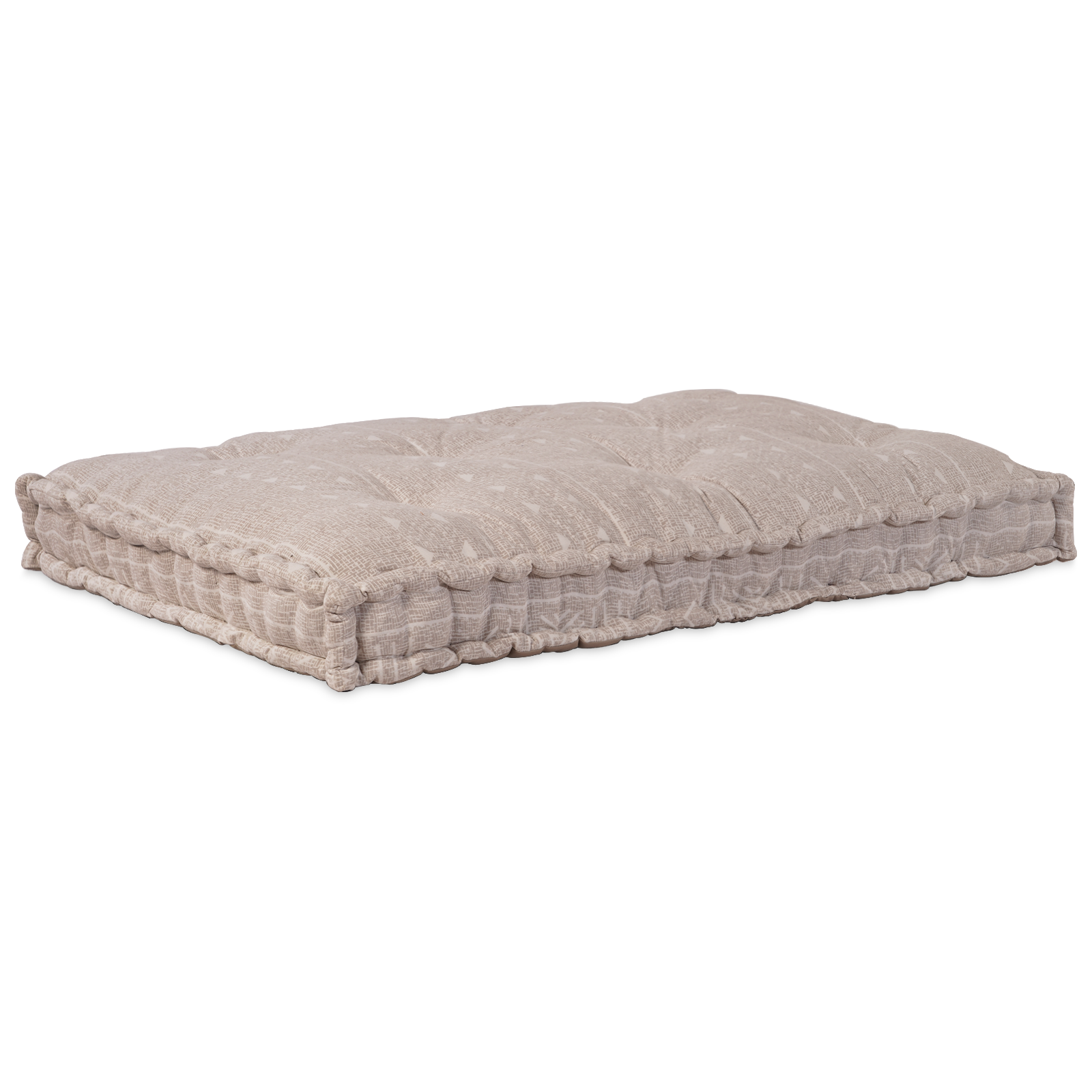 Cuscino per pallet  Marrone Chiaro 120x80x12 cm in Tessuto