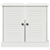 Mobile da Lavabo "VIGO" con Ante 67.5x34x59 cm Legno Massello di Pino