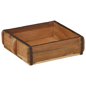 Set di vassoi in legno massello 2 pezzi recuperati