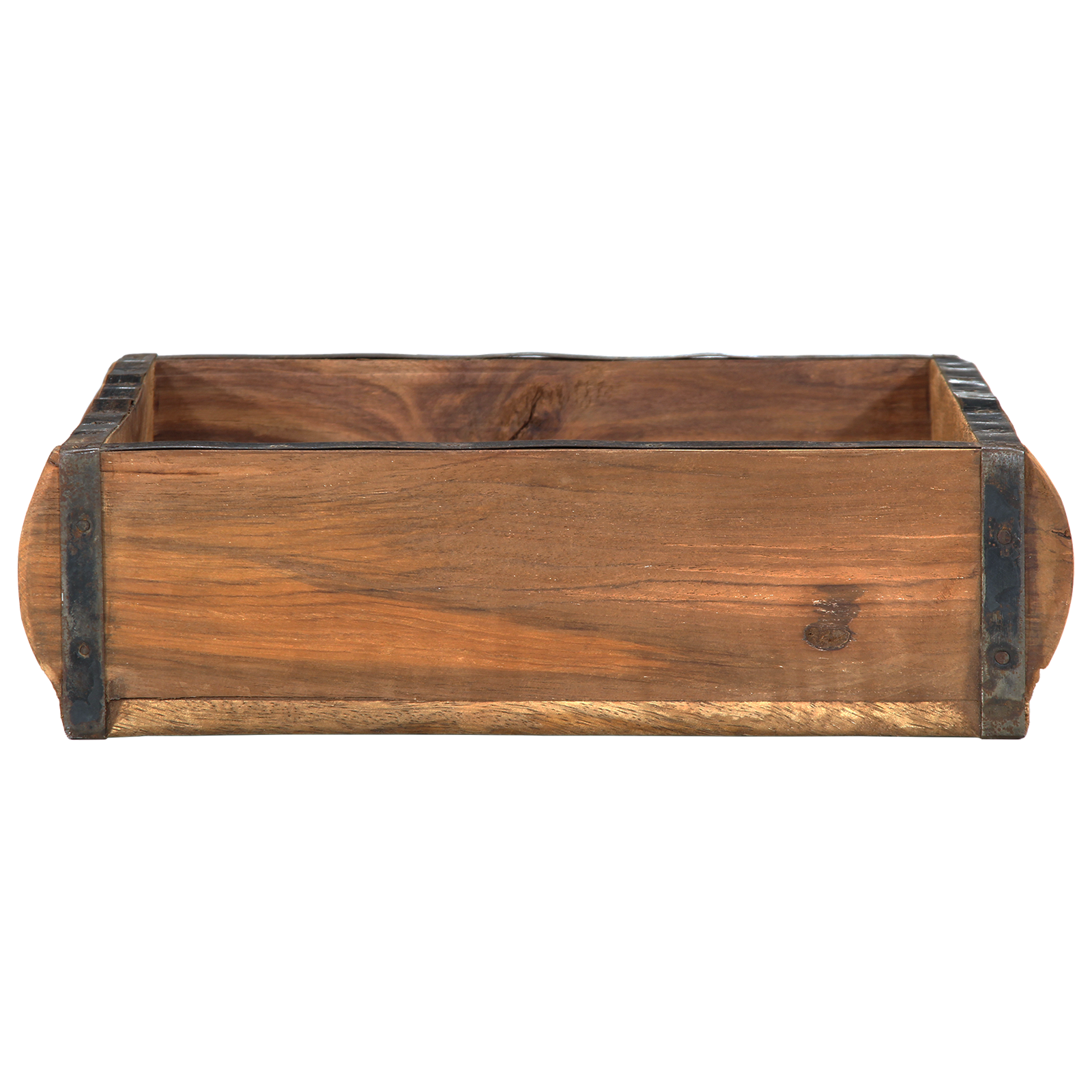 Vassoi 4 pcs 31x29x10 cm Legno Massello Riciclato