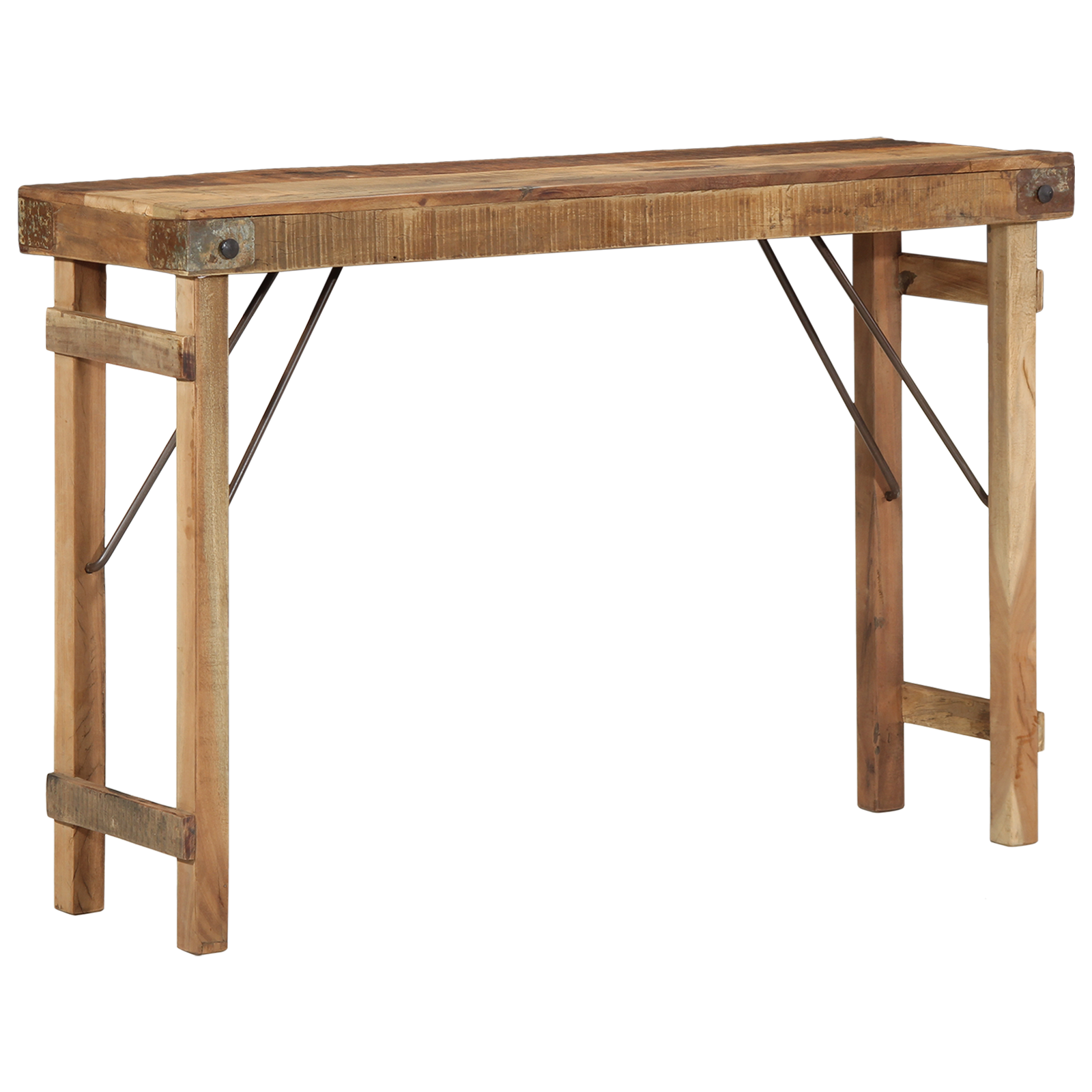 Console Table  110x35x76 cm in Legno Massello Recuperato