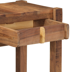 Tavolo Consolle 107x33x76 cm Legno Massello di Recupero