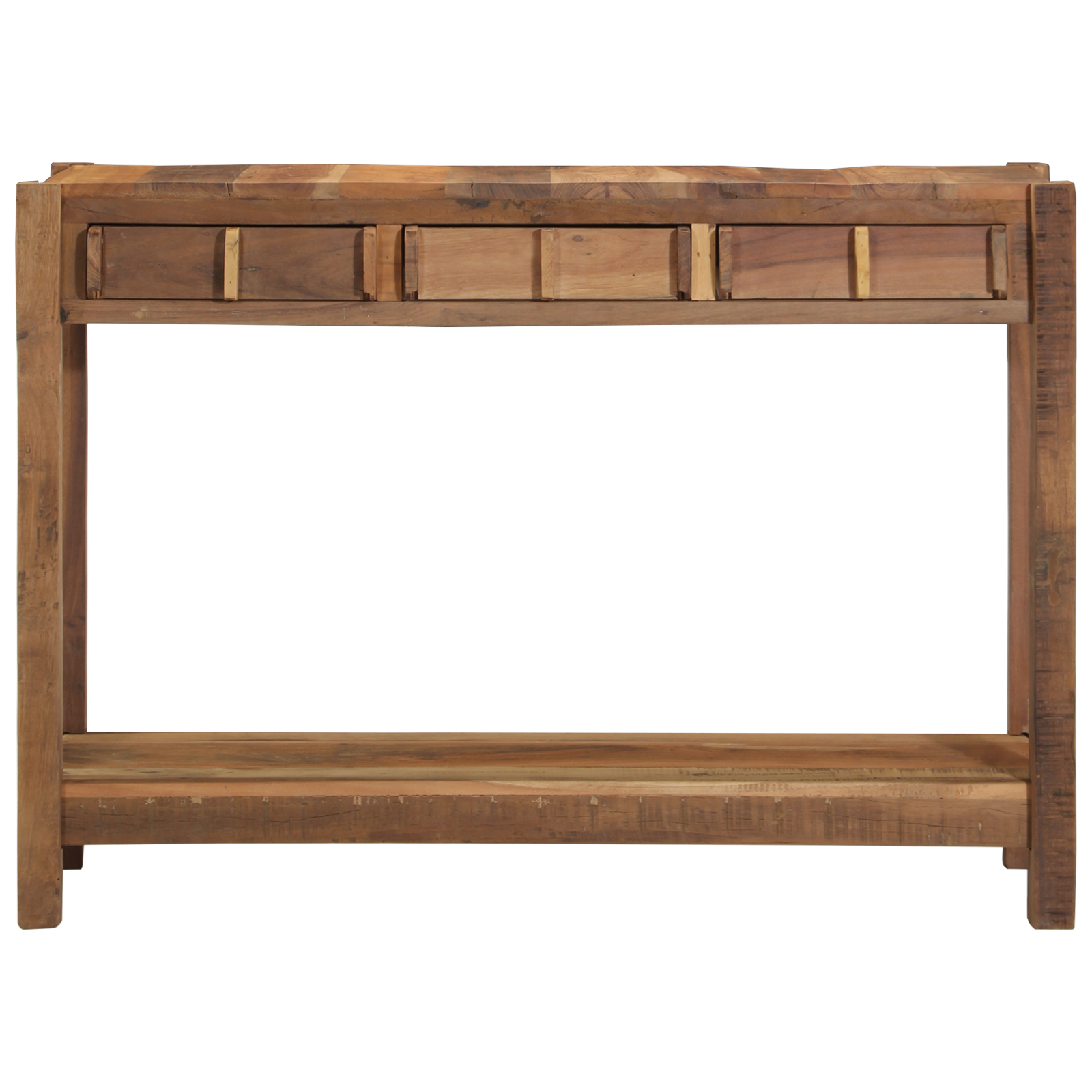 Tavolo Consolle 107x33x76 cm Legno Massello di Recupero