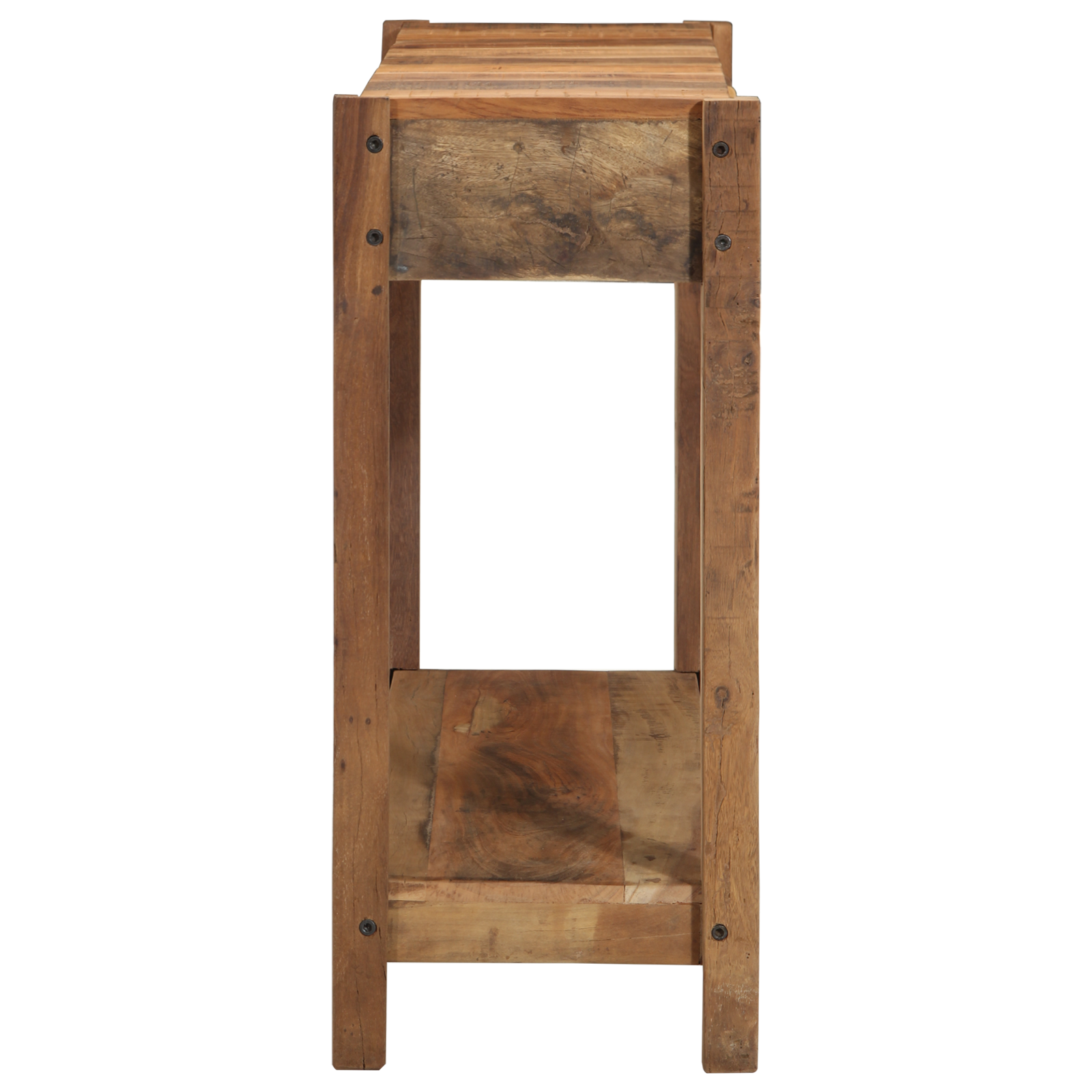 Tavolo Consolle 107x33x76 cm Legno Massello di Recupero