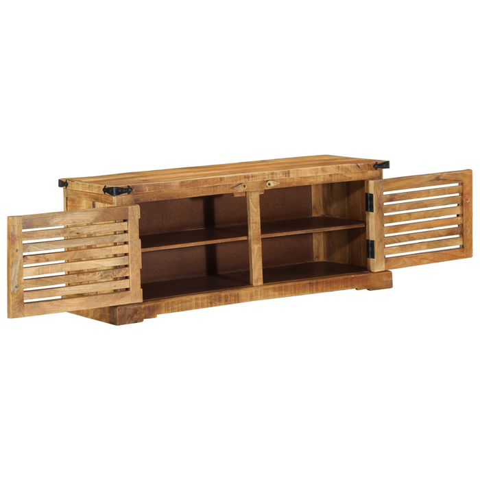 Panchina vitaXL 110x38x45 cm Legno Massello di Mango Grezzo