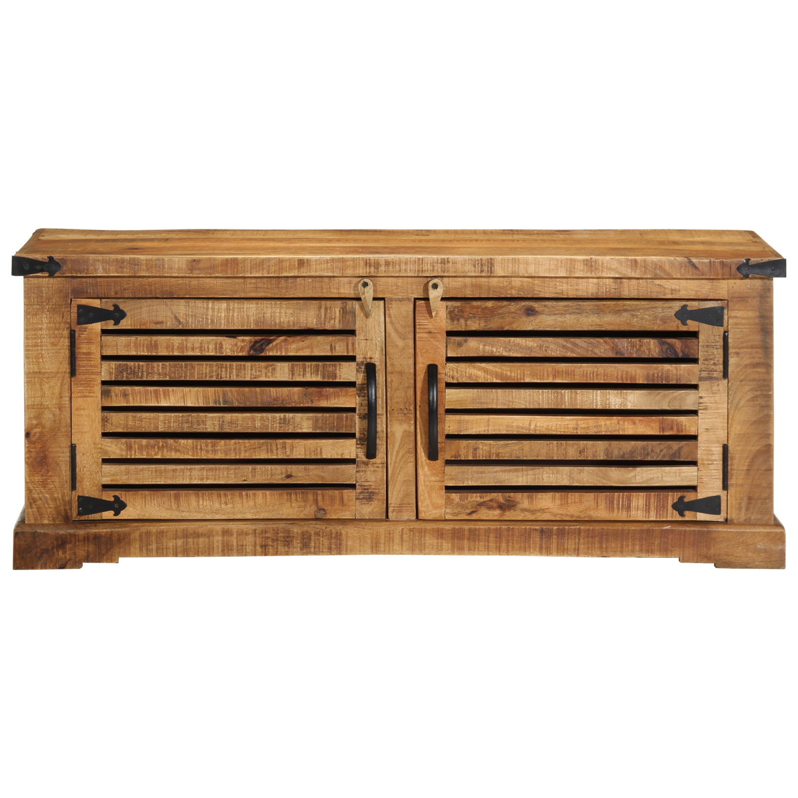 Panchina vitaXL 110x38x45 cm Legno Massello di Mango Grezzo