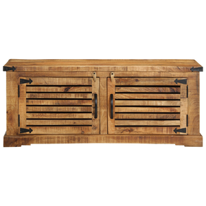 Panchina vitaXL 110x38x45 cm Legno Massello di Mango Grezzo